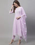 trendy light purple pure cambric cotton trendy fashioner readymade suit collection with light purple pure cambric cotton rt8969-185050 Close-up View